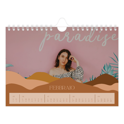 Calendario fotografico A5 — Montagne [Febbraio]