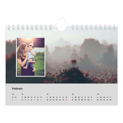Calendario fotografico A5 — Quattro stagioni [Febbraio]