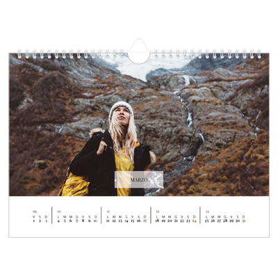 Calendario fotografico A4 — Calendario classico [Marzo]
