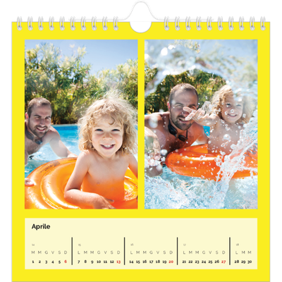 Calendari quadrati — Luminoso e vivace [Aprile]