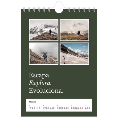 Calendario fotografico A5 — Terra editoriale [Marzo]