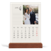 Calendario con supporto in legno verticale  — Iniziali in fiore [Aprile]