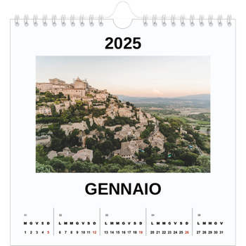 Calendario Fotografico Quadrato — Foto semplice