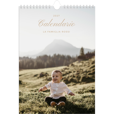 Calendario personalizzato A4 — Scatole con strisce fotografiche [copertina]