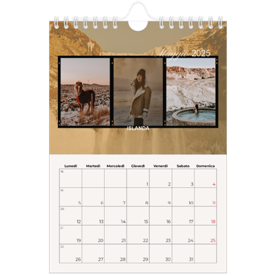Calendario fotografico A5 — Avventura [copertina]