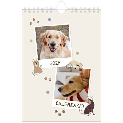 Calendario fotografico A5 — Cucciolo giocherellone [copertina]
