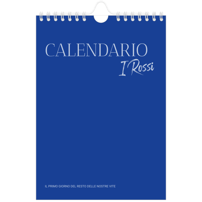 Calendario fotografico A5 — Classico cobalto [copertina]