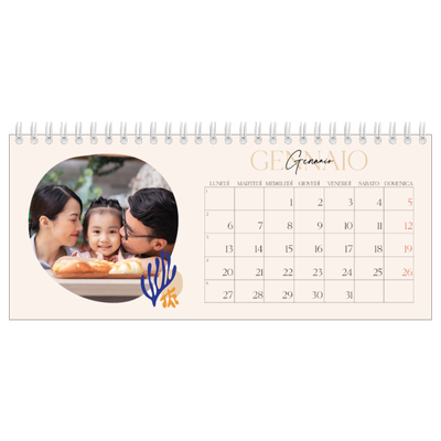 Calendari da tavolo — Corallo [Gennaio]