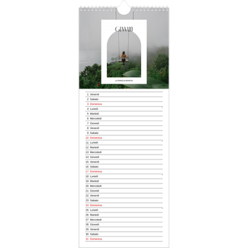 Calendario da cucina (15 x 40 cm) — L'arco aperto