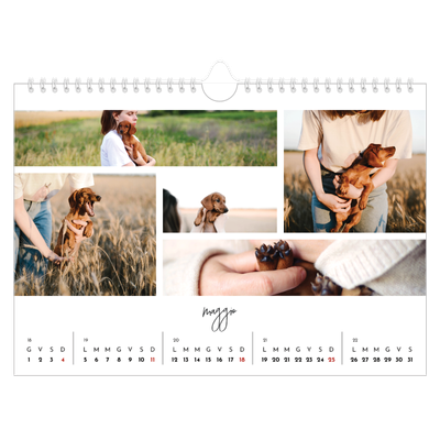 Calendario fotografico A4 — Disposizioni fotografiche [copertina]