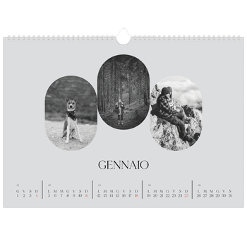 Calendario Fotografico A3 Orizzontale — La strada aperta