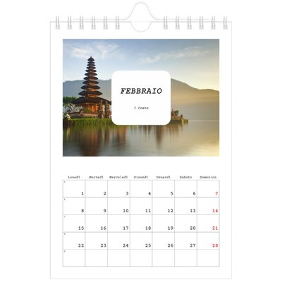 Calendario fotografico A5 — Tutta la storia [Febbraio]