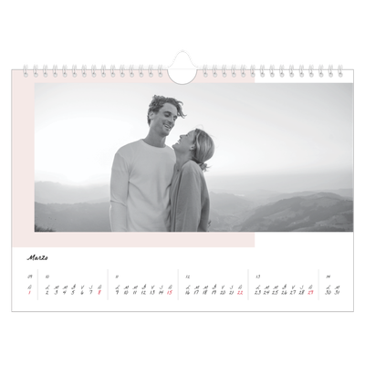 Calendario fotografico A4 — Schermate a colori [Marzo]