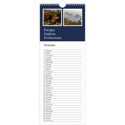 Calendario da cucina  — Terra editoriale [Gennaio]