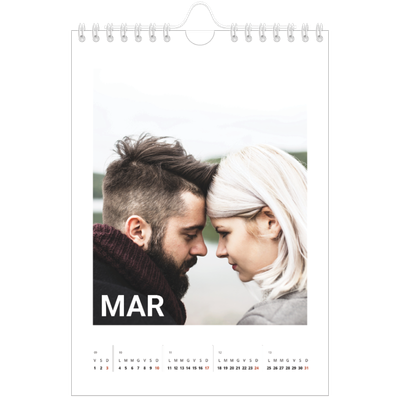 Calendario fotografico A5 — Mese in grande [Marzo]