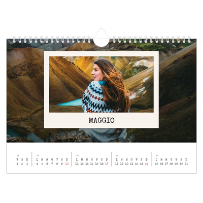 Calendario fotografico A4 — La selezione ritratti [copertina]