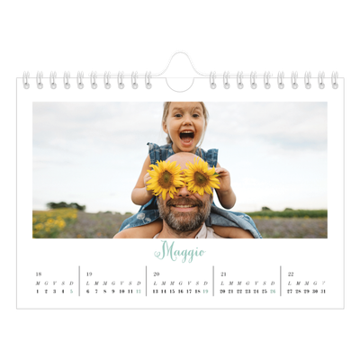 Calendario fotografico A5 — Ciao mondo [copertina]
