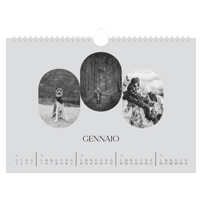 Calendario fotografico A4 — La strada aperta [Gennaio]
