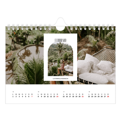 Calendario fotografico A5 — L'arco aperto [Febbraio]