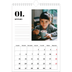 Calendario personalizzato A4 — Serif e momenti [Gennaio]