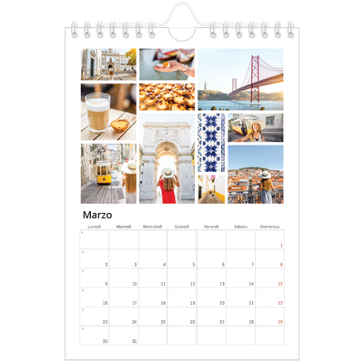 Calendario fotografico A5 — Struttura [Marzo]