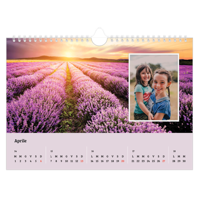 Calendario fotografico A4 — Quattro stagioni [Aprile]