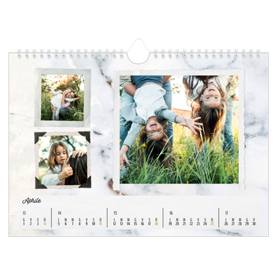 Calendario fotografico A4 — Collezione di immagini [Aprile]