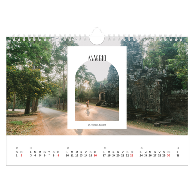 Calendario fotografico A4 — L'arco aperto [Maggio]