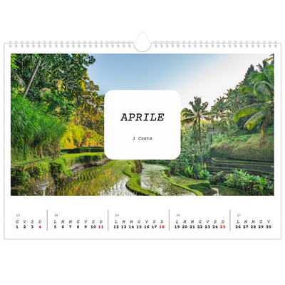Calendario A3 orizzontale  — Tutta la storia [Aprile]