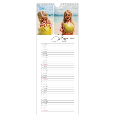 Calendario da cucina  — Istantanee e scrittura [copertina]