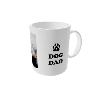Tazze personalizzate — Dog dad - bianco