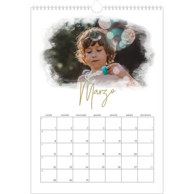 Calendario A3 verticale — Effetti fotografici [Marzo]
