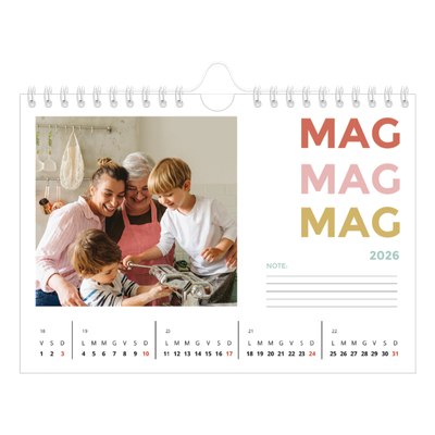 Calendario fotografico A5 — Tipo colorato [copertina]