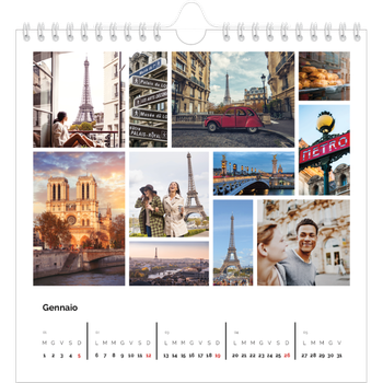 Calendario Fotografico Quadrato — Struttura
