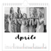 Calendari quadrati — Scritto a mano [Aprile]