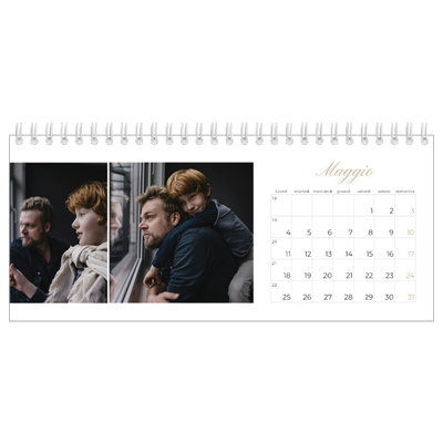 Calendari da tavolo — Scatole con strisce fotografiche [copertina]