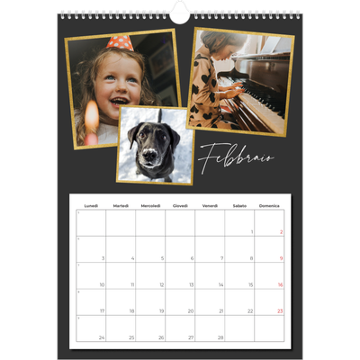 Calendario A3 verticale — Tanti ricordi [Febbraio]