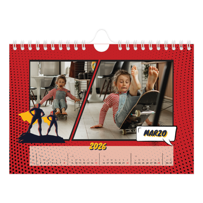 Calendario fotografico A5 — Fumetti [Marzo]
