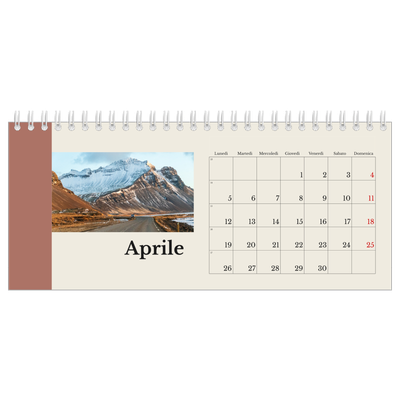 Calendari da tavolo — Vedute del mondo [Aprile]