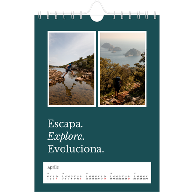 Calendario fotografico A5 — Terra editoriale [Aprile]