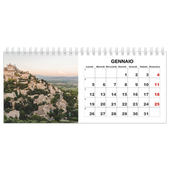 Calendario Fotografico da Tavolo — Foto semplice