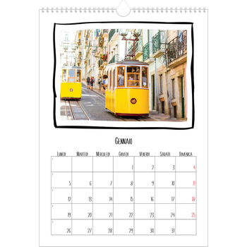 Calendario personalizzato A3 — Istantanee da album