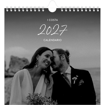 Calendari quadrati — Scrittura elegante [copertina]
