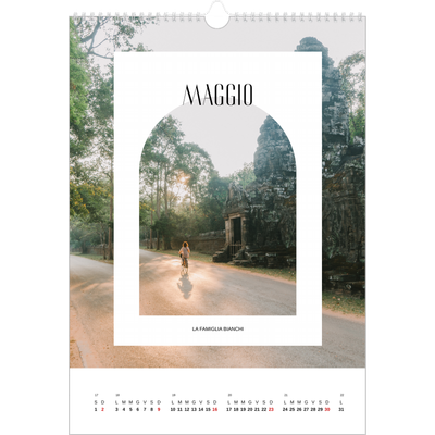 Calendario A3 verticale — L'arco aperto [Maggio]