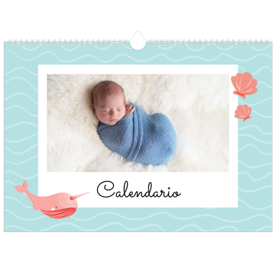 Calendario A3 orizzontale  — Animali carini [copertina]