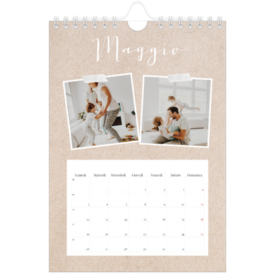 Calendario fotografico A5 — Calendario di ritagli [copertina]