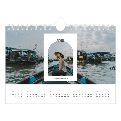 Calendario fotografico A5 — L'arco aperto [Aprile]