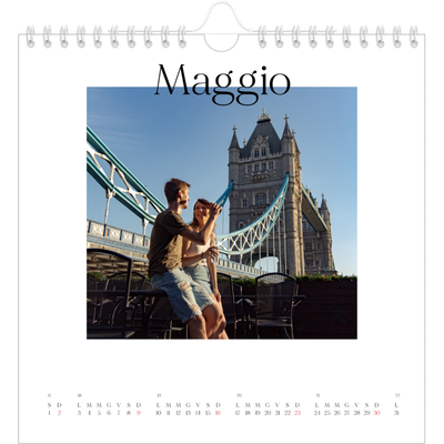 Calendari quadrati — Il mio diario di viaggio [Maggio]