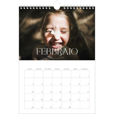 Calendario personalizzato A4 — Dodici grandi mesi [Febbraio]