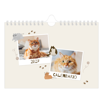 Calendario fotografico A5 — Gattino giocherellone [copertina]